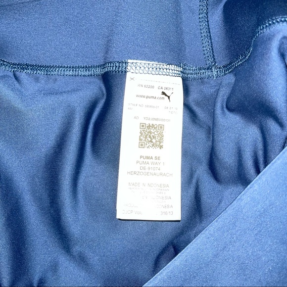 PUMA A Line Women's Size XL PWRSHAPE Floral Golf Skirt Dark Denim 18 Inch Sports - Picture 8 of 10